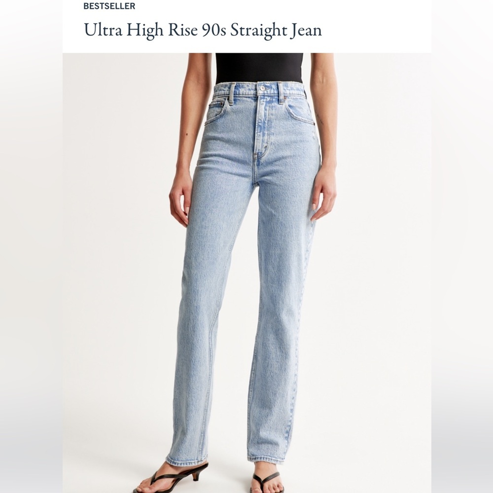 Abercrombie & Fitch Ultra High Rise 90s Straight Jean
